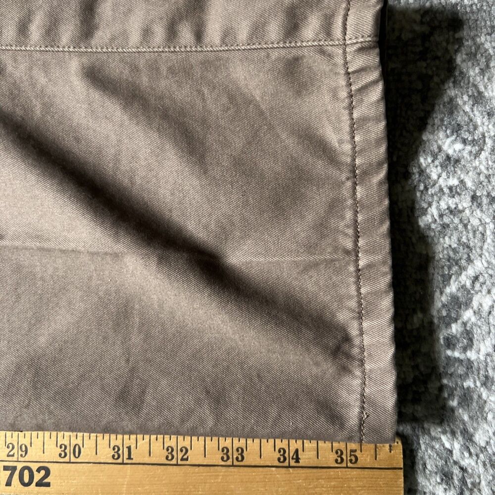 NWT Peter Millar Flat Front Chino Pants Size 35x36 Pima Cotton Espresso Brown - Picture 8 of 13